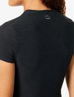 Beyond Yoga Featherweight Cropped Stretch-jersey Top -Reis Clothing Shop R04143879 DARKESTNIGHT ALT04
