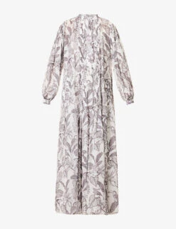 Filippa Floral-pattern Woven Maxi Dress