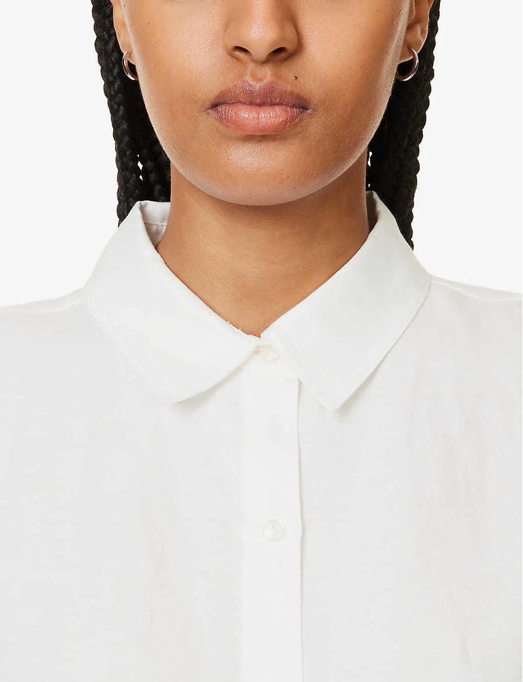 ANINE BING Bruni Curved-hem Linen-blend Shirt 5 ANINE BING Bruni Curved-hem Linen-blend Shirt - Image 5