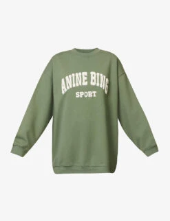 ANINE BING Tyler Logo-print Cotton Sweatshirt