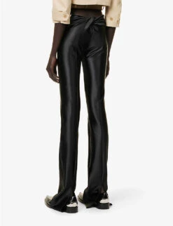 Coperni Slim-fit Mid-rise Stretch-woven Trousers -Reis Clothing Shop R04147537 BLACKBLACK ALT03