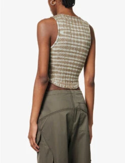 AGOLDE Nova Tie-dye Organic-cotton Blend Tank Top -Reis Clothing Shop R04148478 HAZENEBULA ALT03