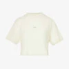 Logo-print Cropped Cotton T-shirt