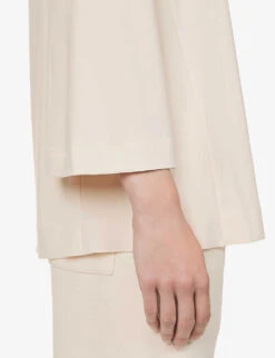 Max Mara Pampas Relaxed-fit Stretch-woven Top -Reis Clothing Shop R04149121 IVORY ALT04