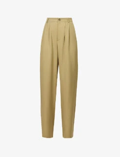 Mason High-rise Wide-leg Woven Trousers