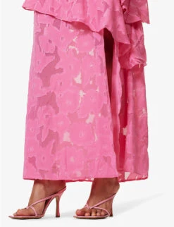 Lois Floral-pattern Cotton Maxi Dress -Reis Clothing Shop R04149648 PINK ALT04