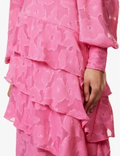 Lois Floral-pattern Cotton Maxi Dress -Reis Clothing Shop R04149648 PINK ALT05