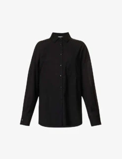 Emery Relaxed-fit Cotton And Linen-blend Shirt -Reis Clothing Shop R04149652 BLACK M