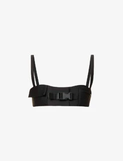 Miu Miu Sweetheart-neck Stretch-woven Bra Top