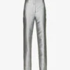 Alberta Ferretti Mikado Pressed-crease Straight-leg Silk-blend Trousers