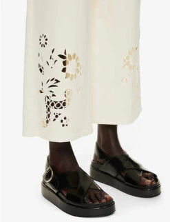 Weekend Max Mara Egizio Flared High-rise Stretch-denim Jeans -Reis Clothing Shop R04151187 IVORY ALT04