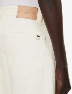 Weekend Max Mara Egizio Flared High-rise Stretch-denim Jeans -Reis Clothing Shop R04151187 IVORY ALT05
