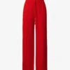 ME AND EM High-rise Elasticated-waist Stretch-recycled Polyester Trousers