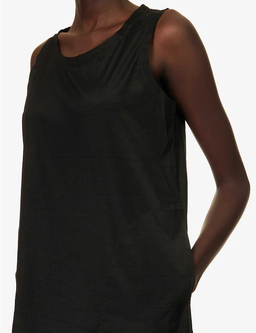 Ayala A-line Silk-blend Midi Dress 6 Ayala A-line Silk-blend Midi Dress - Image 6