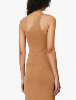 Nadja Cut-out Stretch-woven Top 8 Nadja Cut-out Stretch-woven Top -Reis Clothing Shop R04152829 CINNAMON ALT03