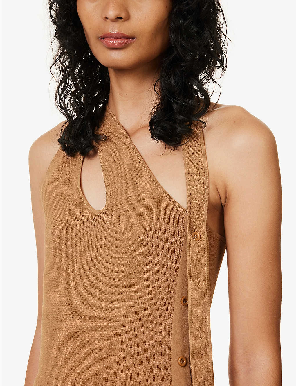 Nadja Cut-out Stretch-woven Top 5 Nadja Cut-out Stretch-woven Top - Image 5