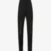 Alexander McQueen Zip-embellished Straight-leg Mid-rise Wool Trousers