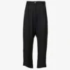 Dominate Wide-leg Dropped-crotch Wool Trousers