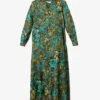 Max Mara Calate Graphic-print Relaxed-fit Silk Maxi Dress