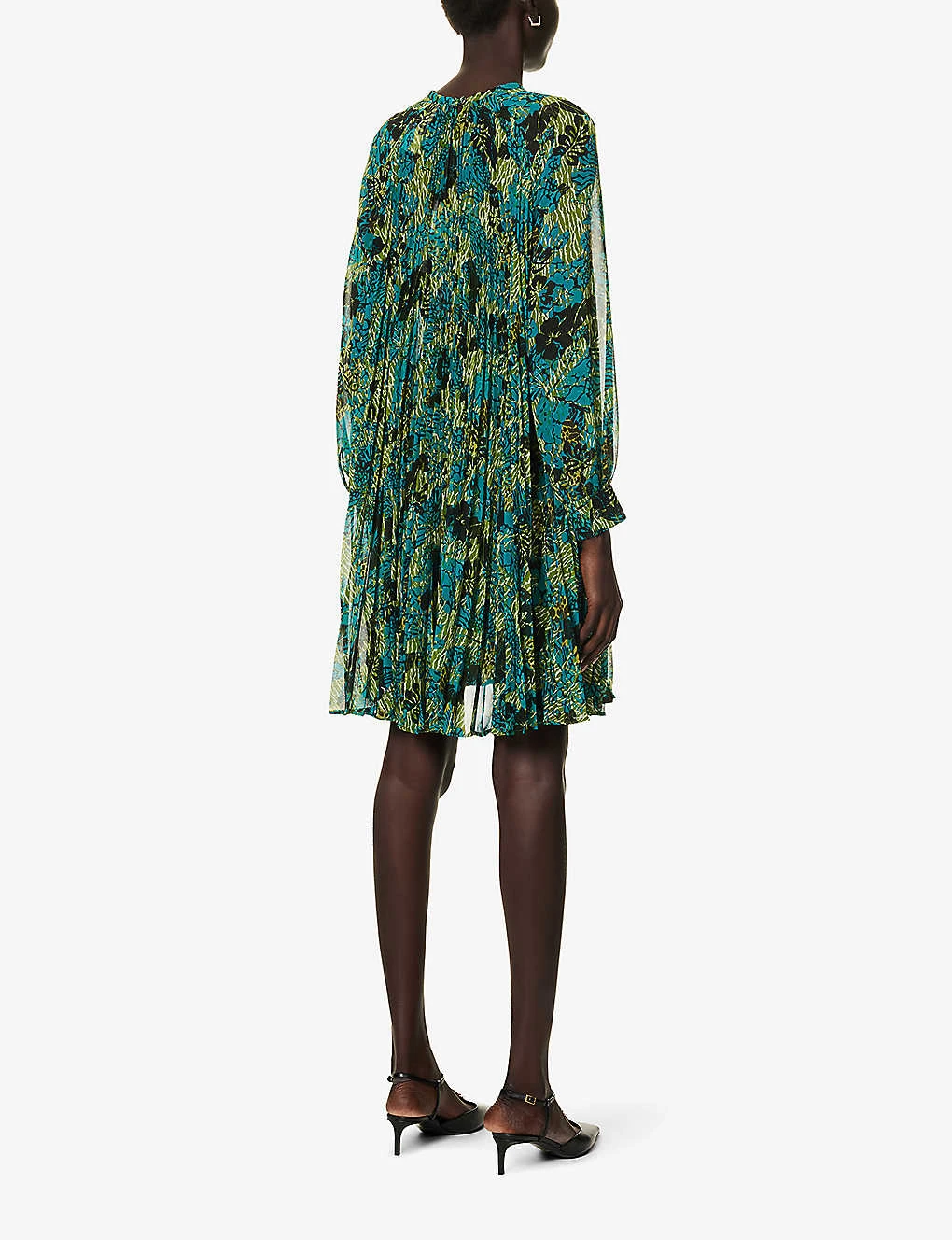 Max Mara Pina Graphic-print Relaxed-fit Woven Mini Dress 4 Max Mara Pina Graphic-print Relaxed-fit Woven Mini Dress - Image 4