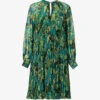 Max Mara Pina Graphic-print Relaxed-fit Woven Mini Dress