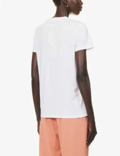 Max Mara Valido Graphic-print Cotton-jersey T-shirt -Reis Clothing Shop R04156243 WHITE ALT03