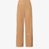 Max Mara Stelvio Sequin-embellished Mid-rise Wide-leg Woven Trousers