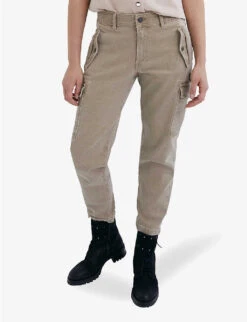 Ikks Cargo-pocket Straight-leg Mid-rise Jeans -Reis Clothing Shop R04156293 EMERALD ALT02