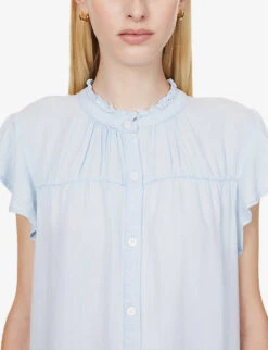 RAILS Kat Flutter-sleeve Woven Mini Dress -Reis Clothing Shop R04158664 LIGHTVINTAGE ALT05