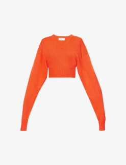Sportmax Pomez Cropped Wool Jumper