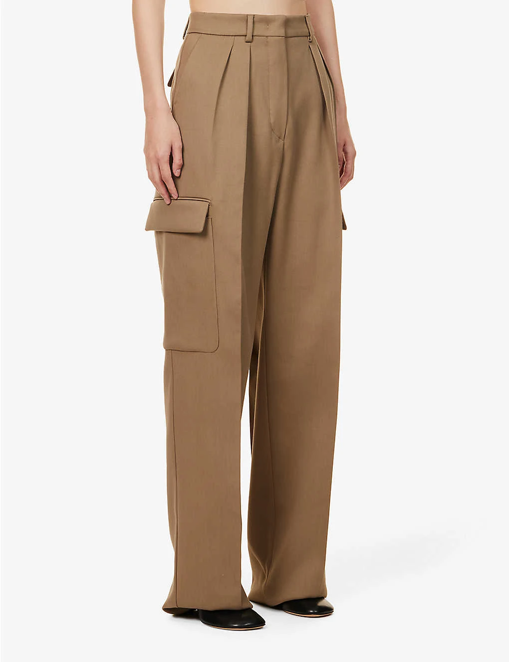 Sportmax Barnaba Straight-leg Mid-rise Cotton-blend Trousers 3 Sportmax Barnaba Straight-leg Mid-rise Cotton-blend Trousers - Image 3