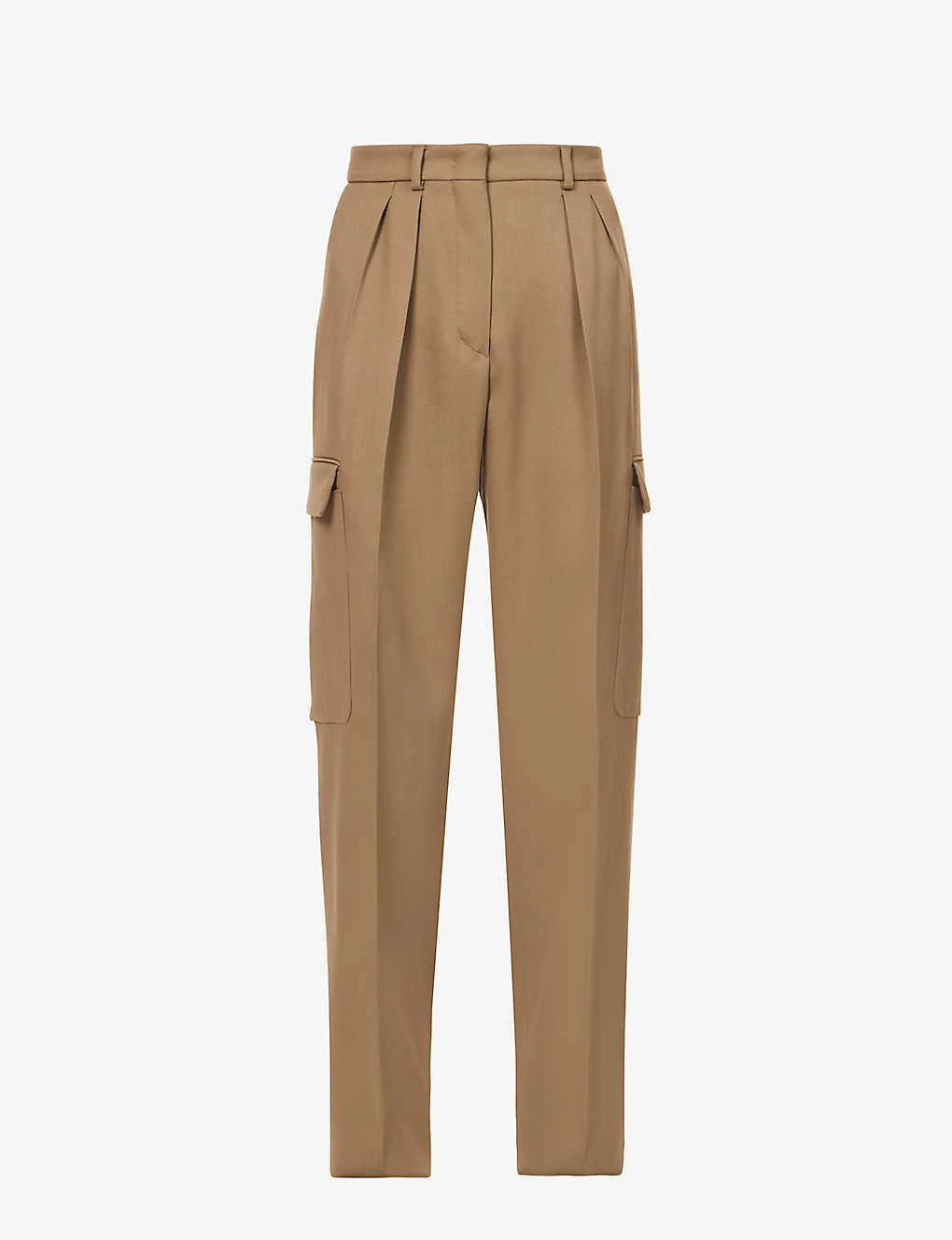 Sportmax Barnaba Straight-leg Mid-rise Cotton-blend Trousers 1 Sportmax Barnaba Straight-leg Mid-rise Cotton-blend Trousers