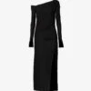 BEC + BRIDGE Monette Fitted Asymmetric-hem Crepe Midi Dress