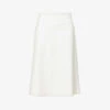 Max Mara Renata Flared-hem Woven Midi Skirt