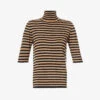 Max Mara Ubicato Striped Wool Knitted Top