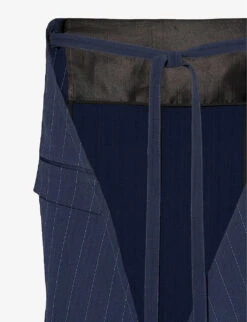 Pre-loved Celine Woven Midi Skirt -Reis Clothing Shop R04162769 NAVYBLUE ALT02