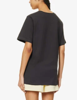 Logo Graphic-print Organic-cotton T-shirt -Reis Clothing Shop R04166492 PHANTOM ALT03