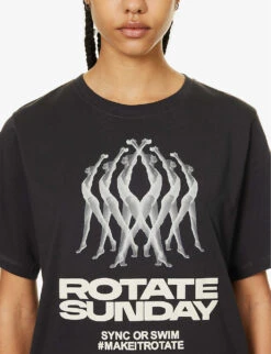 Logo Graphic-print Organic-cotton T-shirt -Reis Clothing Shop R04166492 PHANTOM ALT04