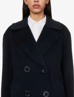 Oceania Double-breasted Wool Coat -Reis Clothing Shop R04167368 MIDNIGHTBLUE ALT04