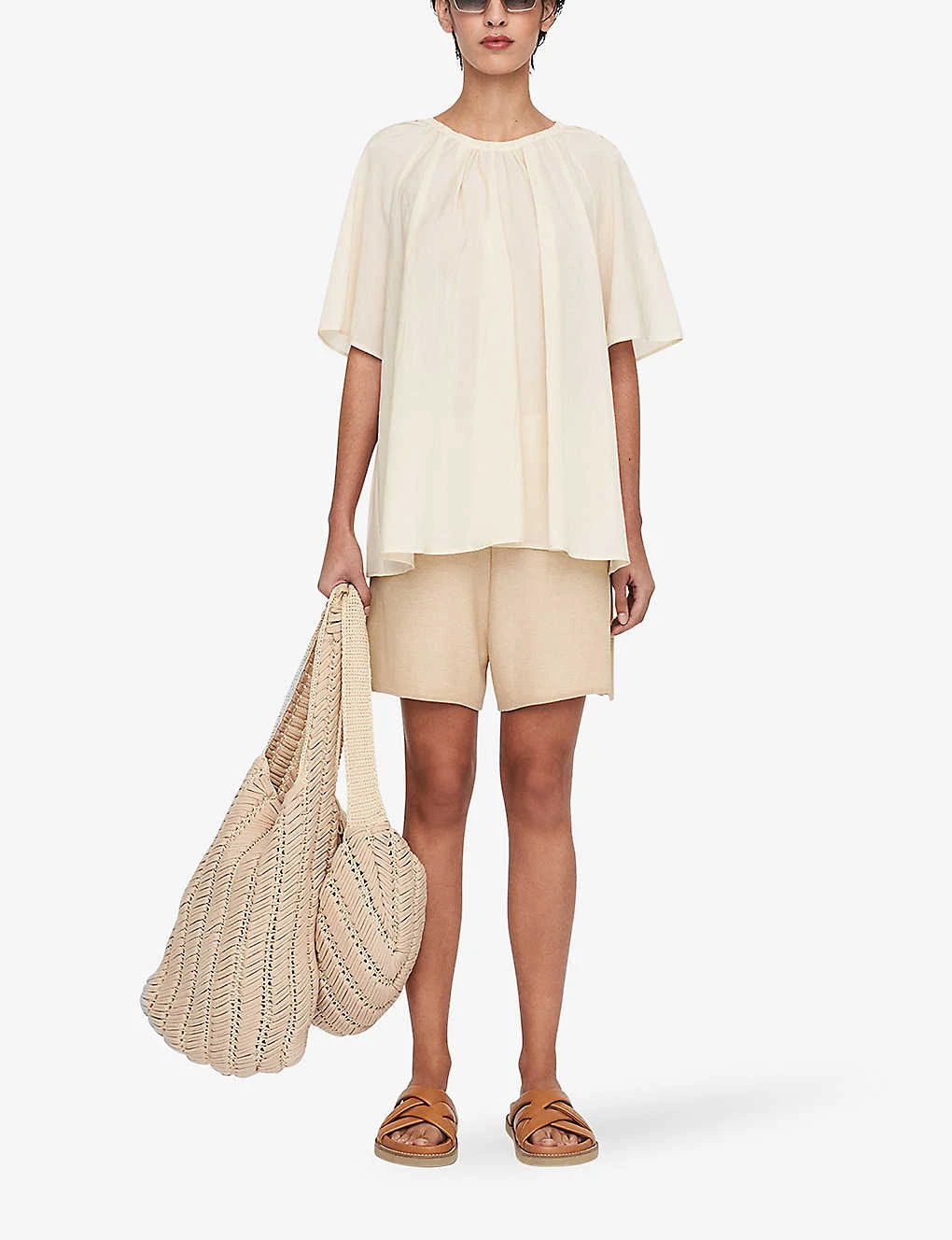 Joseph Blackwell Pleated Relaxed-fit Woven Top 2 Joseph Blackwell Pleated Relaxed-fit Woven Top - Image 2