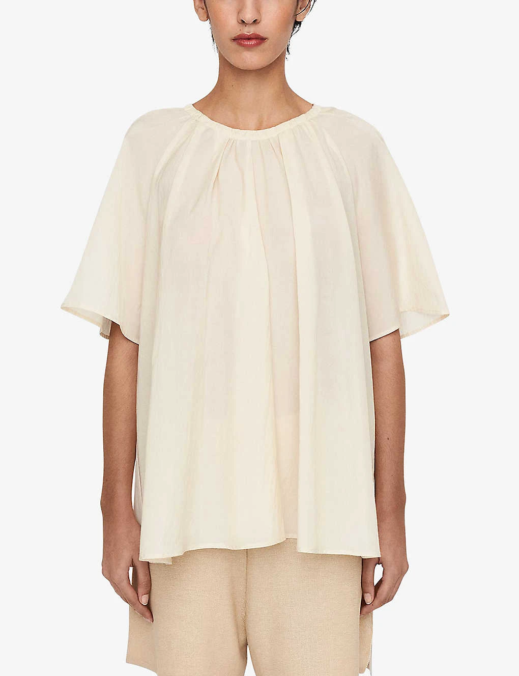 Joseph Blackwell Pleated Relaxed-fit Woven Top 3 Joseph Blackwell Pleated Relaxed-fit Woven Top - Image 3