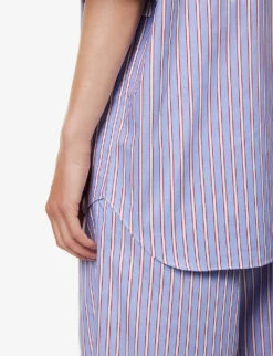 Striped Relaxed-fit Cotton Shirt -Reis Clothing Shop R04170816 MULTISTRIPE ALT04