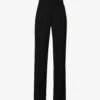 Arizona Pleated Wide-leg Mid-rise Woven Trousers
