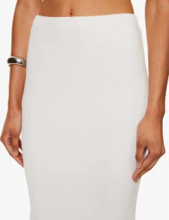 Palencia Regular-fit Stretch-woven Maxi Skirt -Reis Clothing Shop R04171076 WHITE ALT04