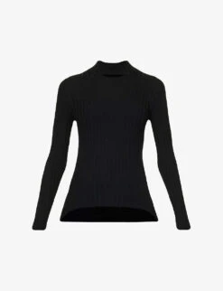 Wolford Long-sleeved High-neck Wool And Cashmere-blend Knitted Top