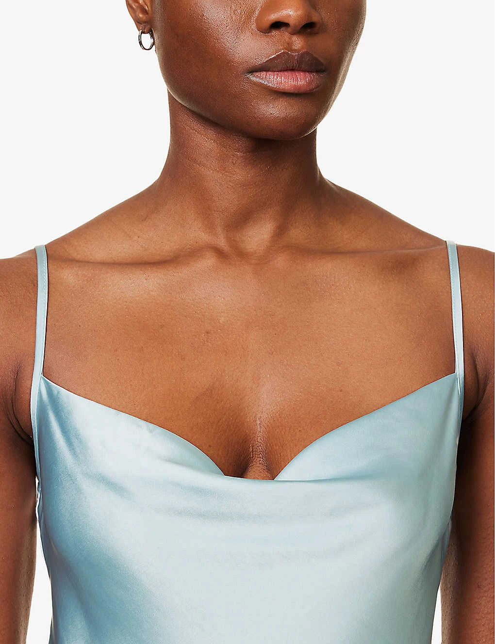 Keisha Cowl-neck Satin Bridesmaid Dress 5 Keisha Cowl-neck Satin Bridesmaid Dress - Image 5