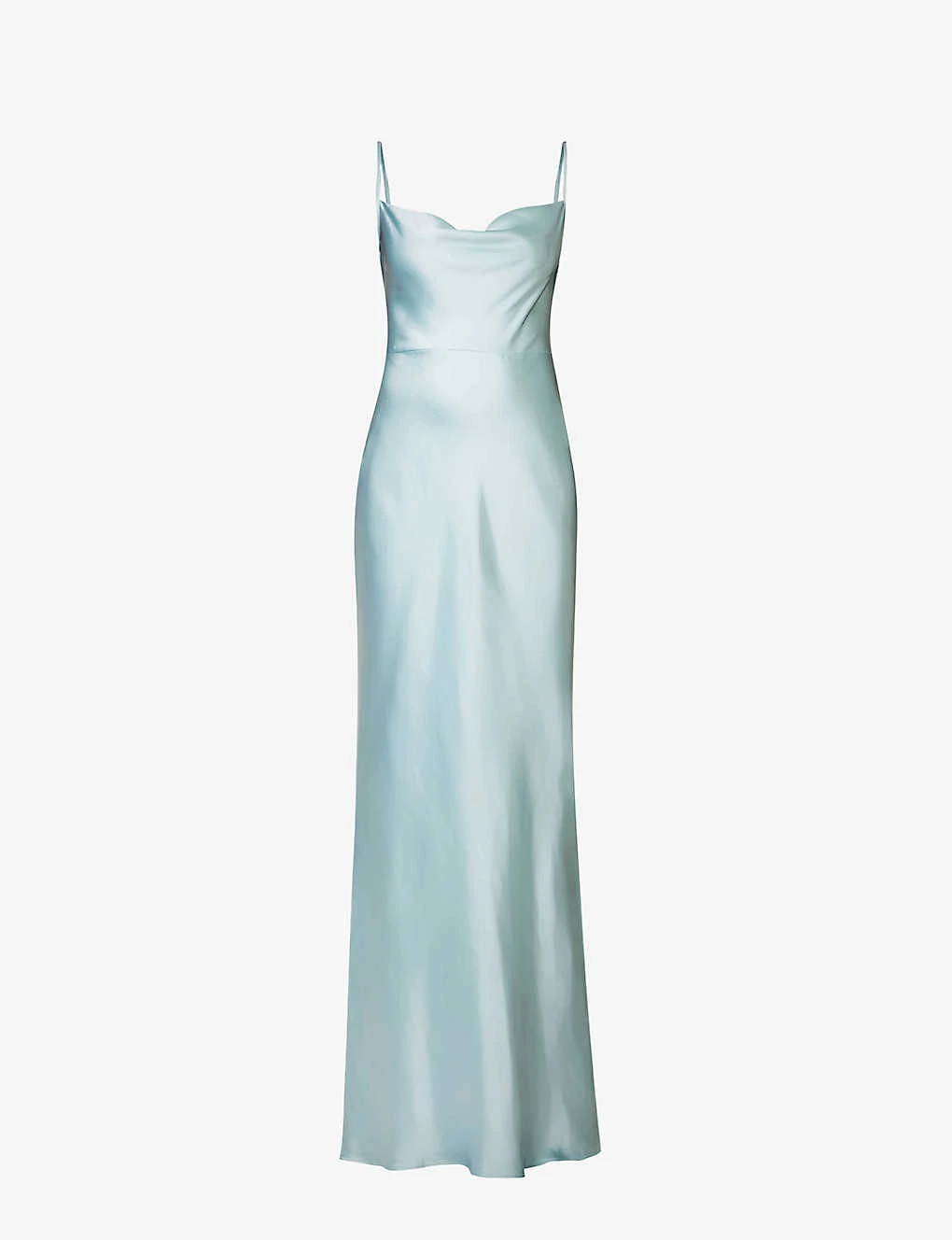 Keisha Cowl-neck Satin Bridesmaid Dress 1 Keisha Cowl-neck Satin Bridesmaid Dress