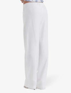 Cleo Drawstring-waist Lyocell-blend Trousers -Reis Clothing Shop R04173007 IVORY ALT03