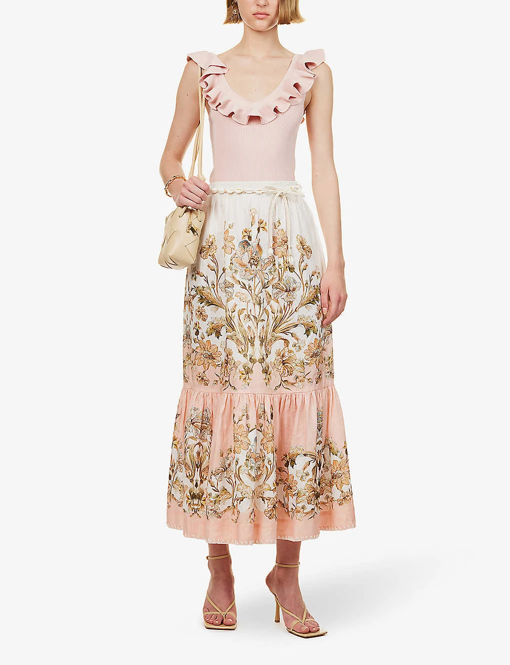 Zimmermann Chintz Floral-print Mid-rise Regular-fit Linen Midi Skirt 2 Zimmermann Chintz Floral-print Mid-rise Regular-fit Linen Midi Skirt - Image 2