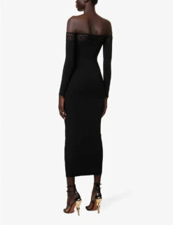 Vienne Cut-out Knitted Maxi Dress -Reis Clothing Shop R04179396 NOIRALAIA ALT03